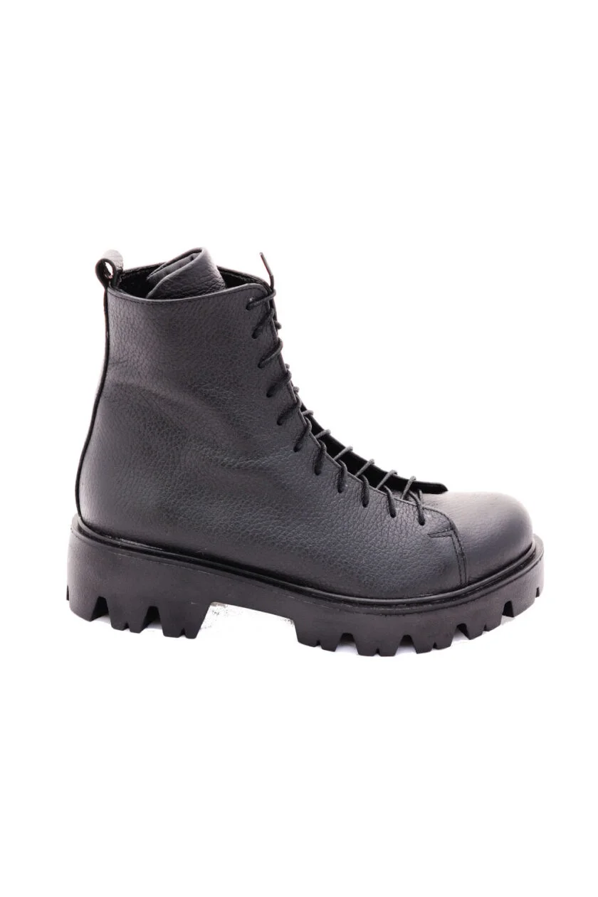 Ghete scurte dama piele FUNKY DAYS, negru