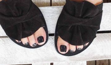 Papuci damă piele naturală FUNKY INSTYLE, negru