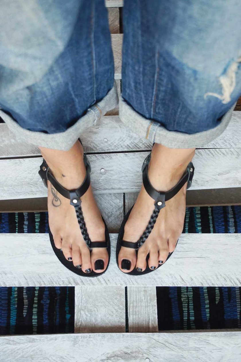 Sandale grecești FUNKY LOOKS, negru