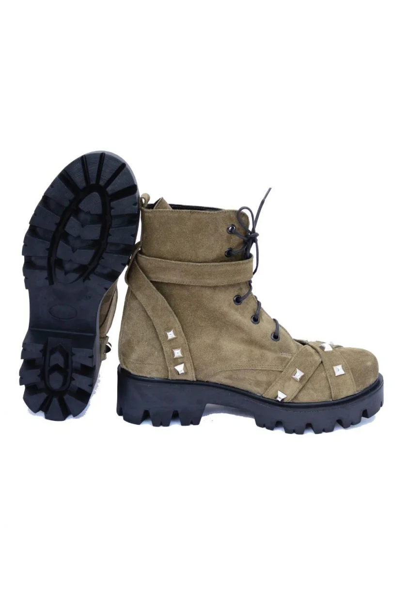 Bocanci cu tinte FUNKY GIRL kaki | funkyfain.ro