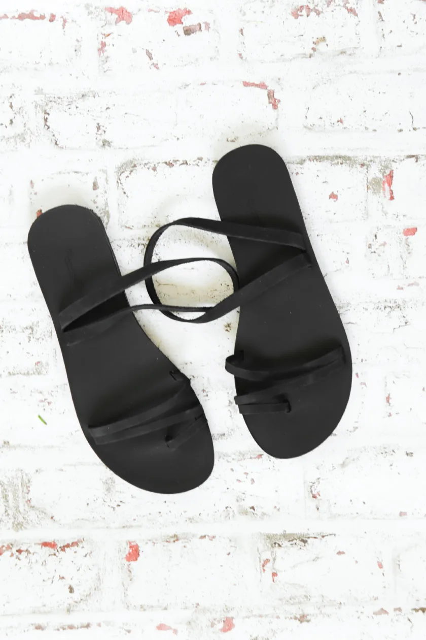 Sandale damă piele naturală FUNKY STYLE, negru
