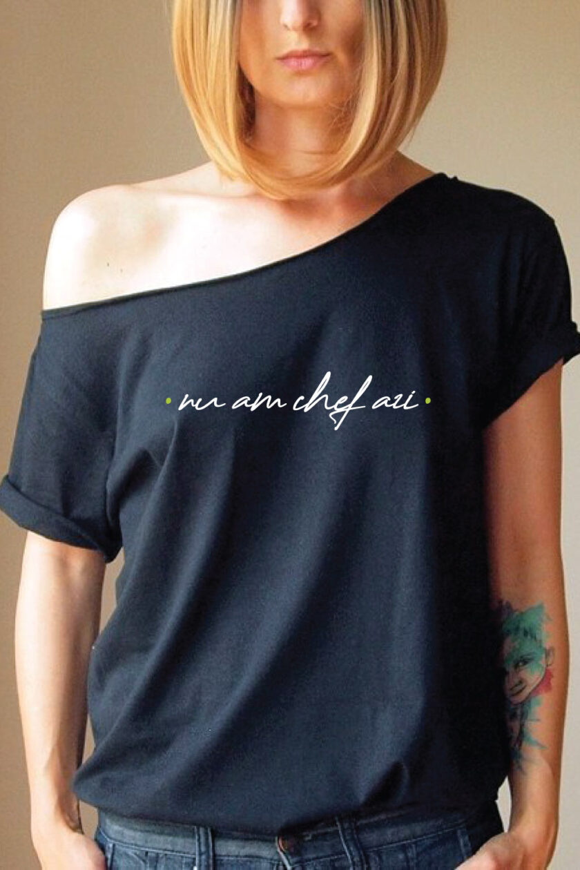 Tricou NU AM CHEF AZI, negru